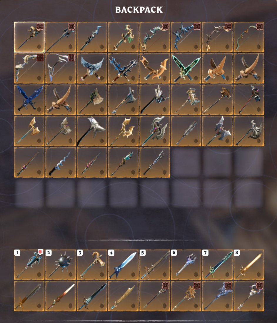Enshrouded — Legendary Set - Weapons Lv. 50 with Gem Slot (PC) — MessyModdingStore
